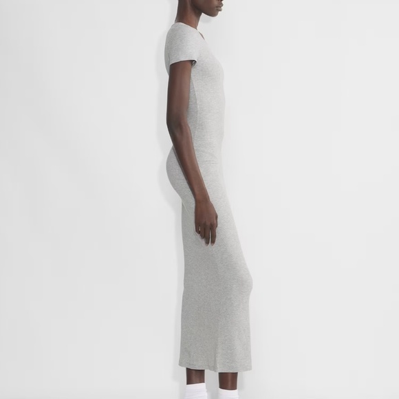 Aritzia Crewneck ribbed maxi dress – Heather Chrome (XS) - Picture 6 of 12